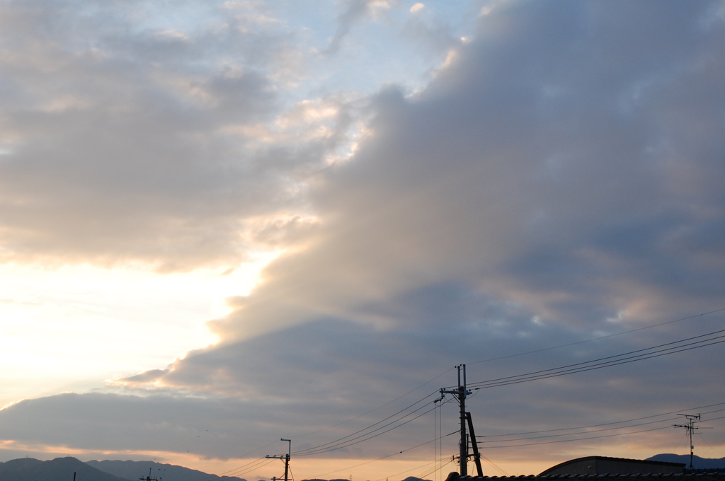 朝の光