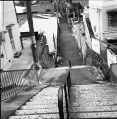 階段のある街