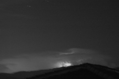 光る夜空