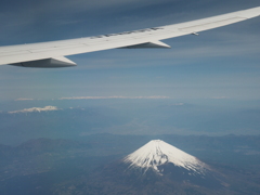 機窓の富士