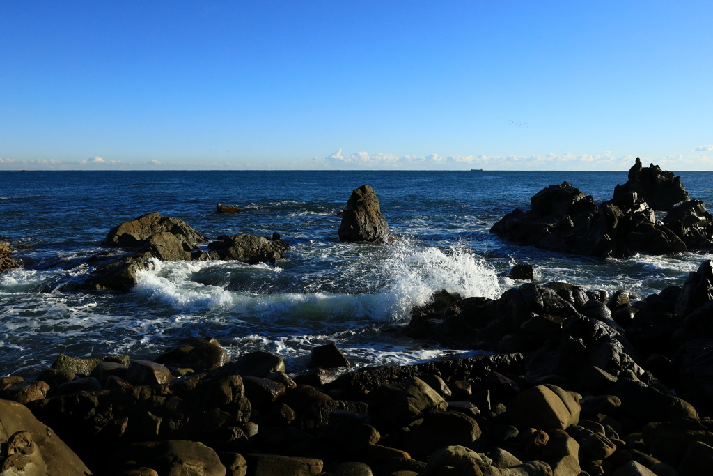 荒磯と波 By リストリン Id 写真共有サイト Photohito