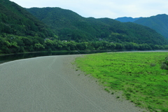 四万十川　広い河原