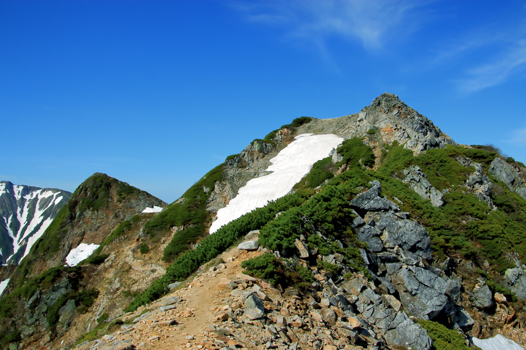 八方尾根の終点ー山旅「唐松岳」　♬９