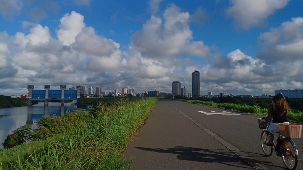 金髪染め夏雲へ疾駆