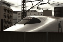 高軌道上の旅客機