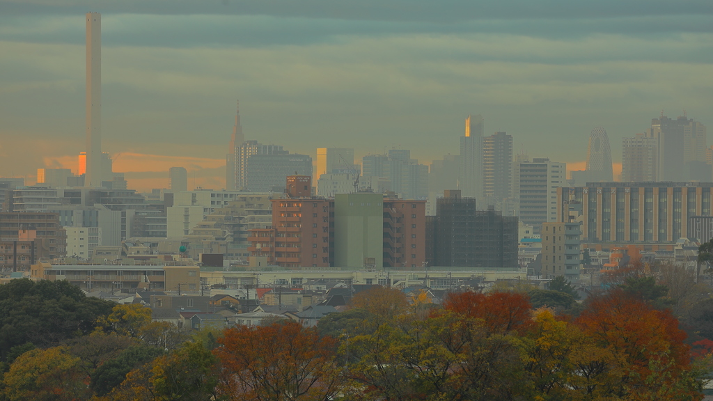 秋霞に明ける朝
