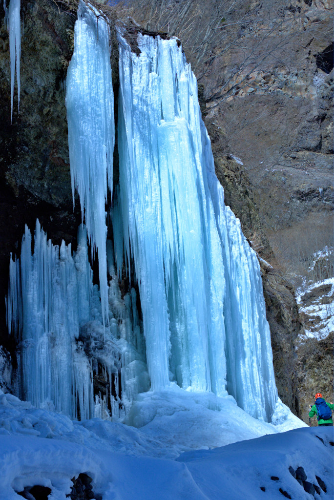 雲竜渓谷　巨大氷柱の回廊