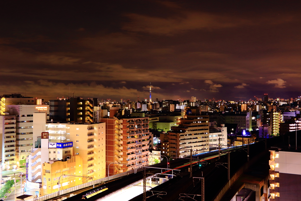 １００＄くらい？（私にとっては100万＄）の夜景