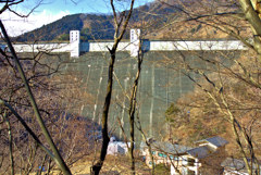 小河内ダム正面全景