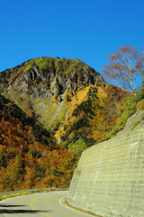 金精道路から２つの雄姿　金精山