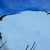 最後の雪の斜面　　春山谷川岳　♬３