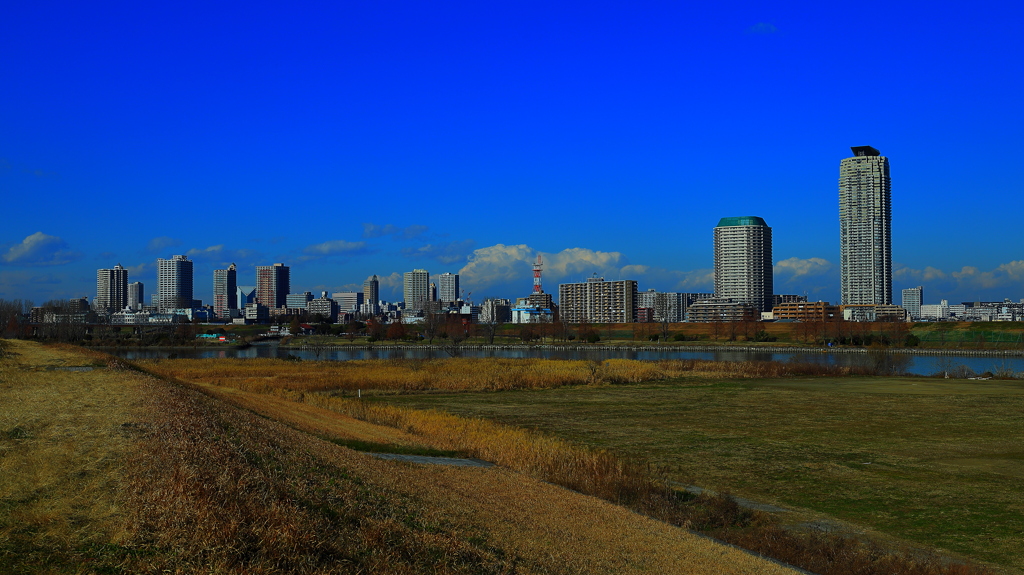 川向こうの大都市