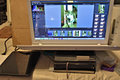 写った！　画面内傾角度65度！