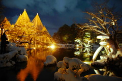 輝く雪釣り