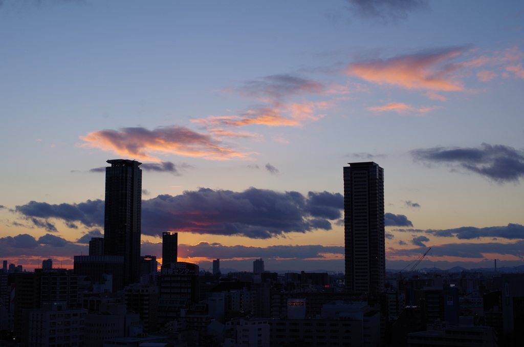 冬の夕焼け