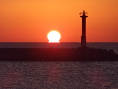 だるま夕日③