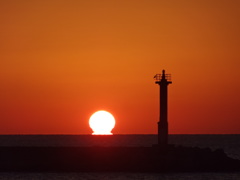 だるま夕日②