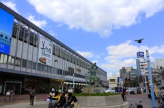 いい天気。岡山駅