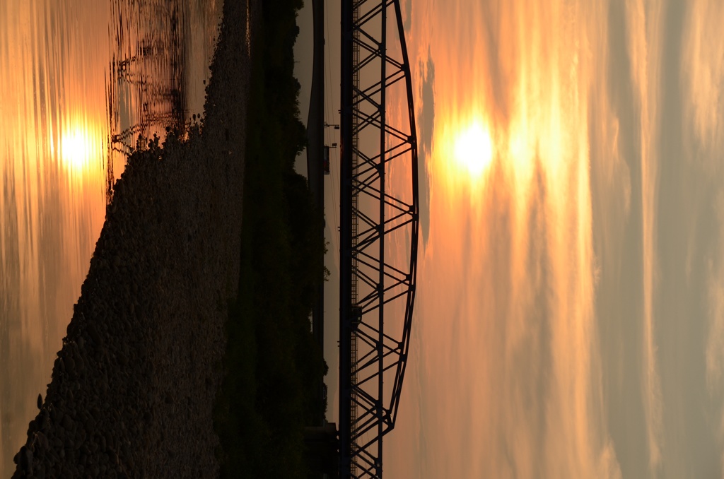 夕日
