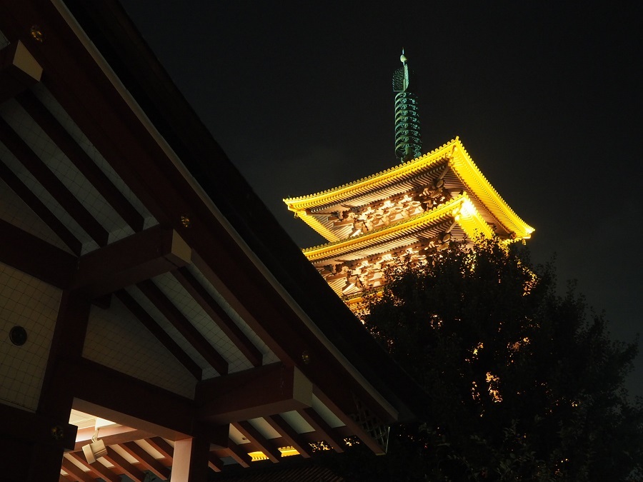 浅草寺　五重の塔-2