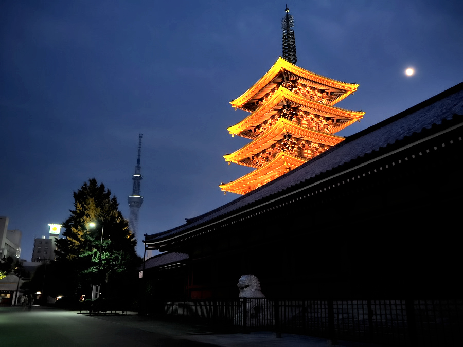 浅草寺　五重の塔-1