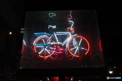 光る自転車