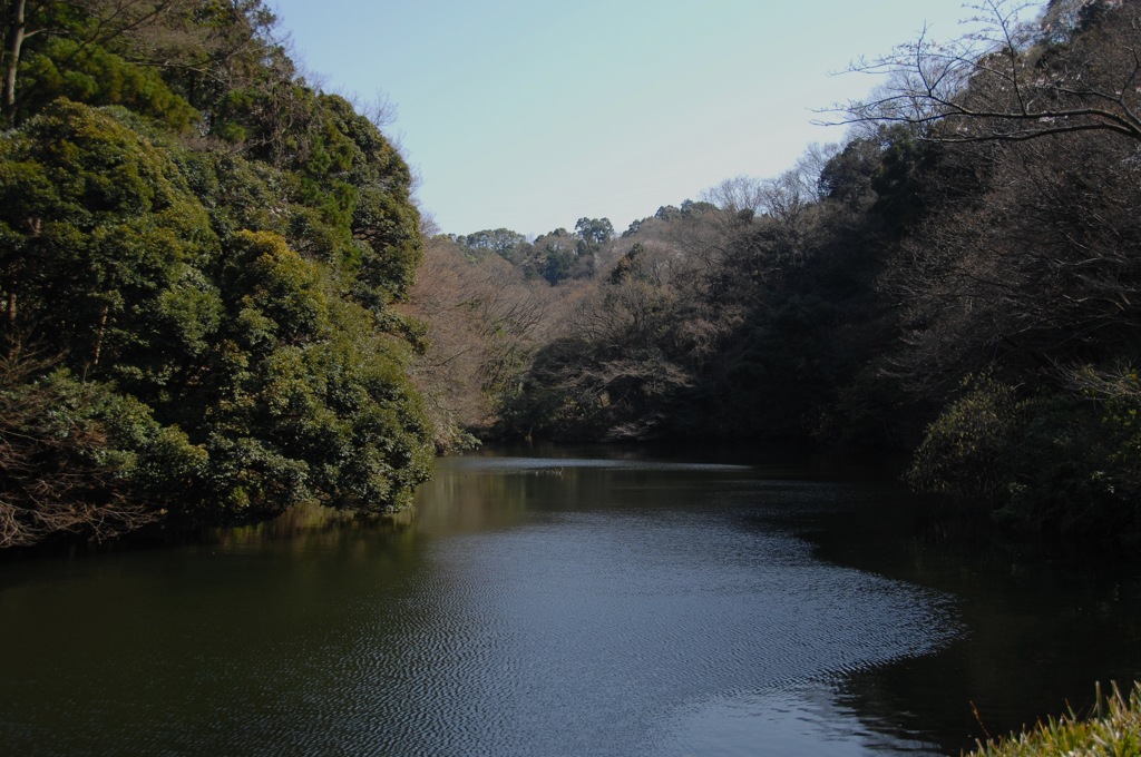 鎌倉湖・さざ波の景色…1