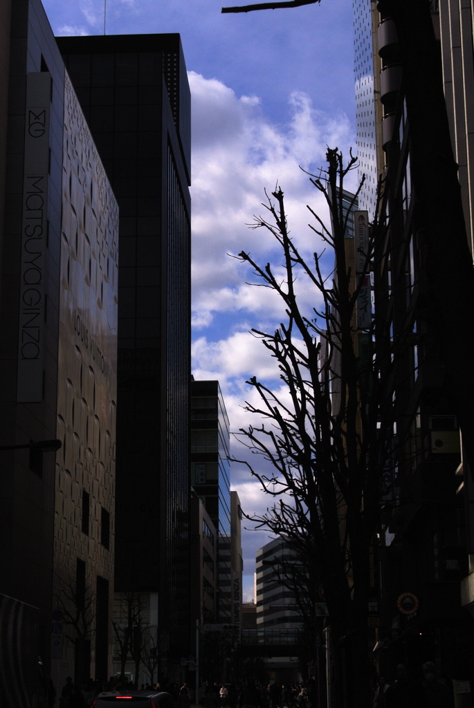 銀座のシルエット