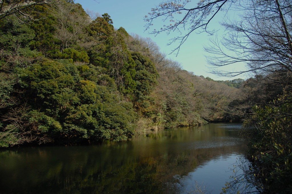 鎌倉湖・さざ波の景色…２