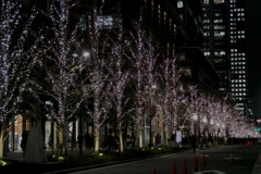 東京ビル街の夜景…