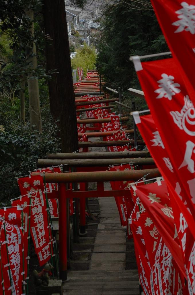 鎌倉の赤鳥居…１
