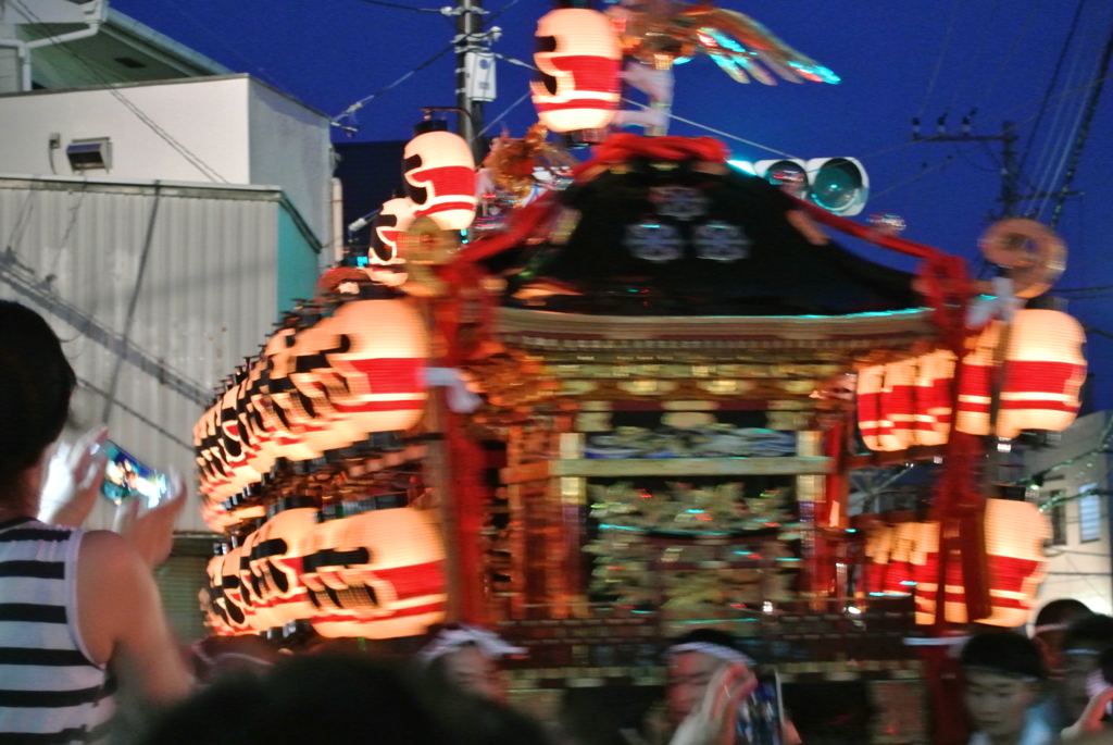 古都の夜に舞う…