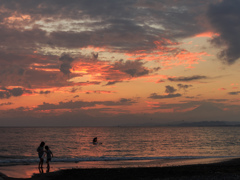 江の島の夕焼け