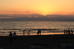 湘南の夕日