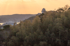 平戸城の朝