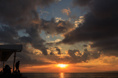 江の島の夕焼け