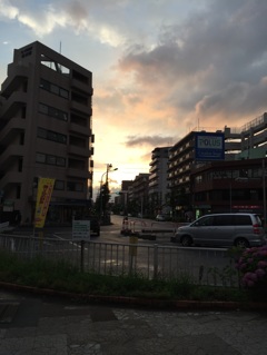 夕暮れ