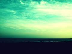 green sky