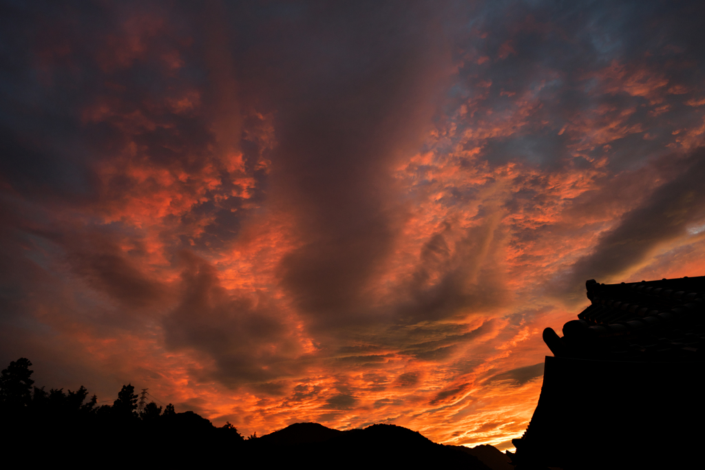 秋の夕暮れ…。