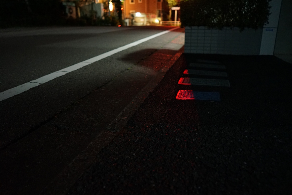 夜のお散歩スナップ〜赤〜