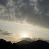 夕日…。