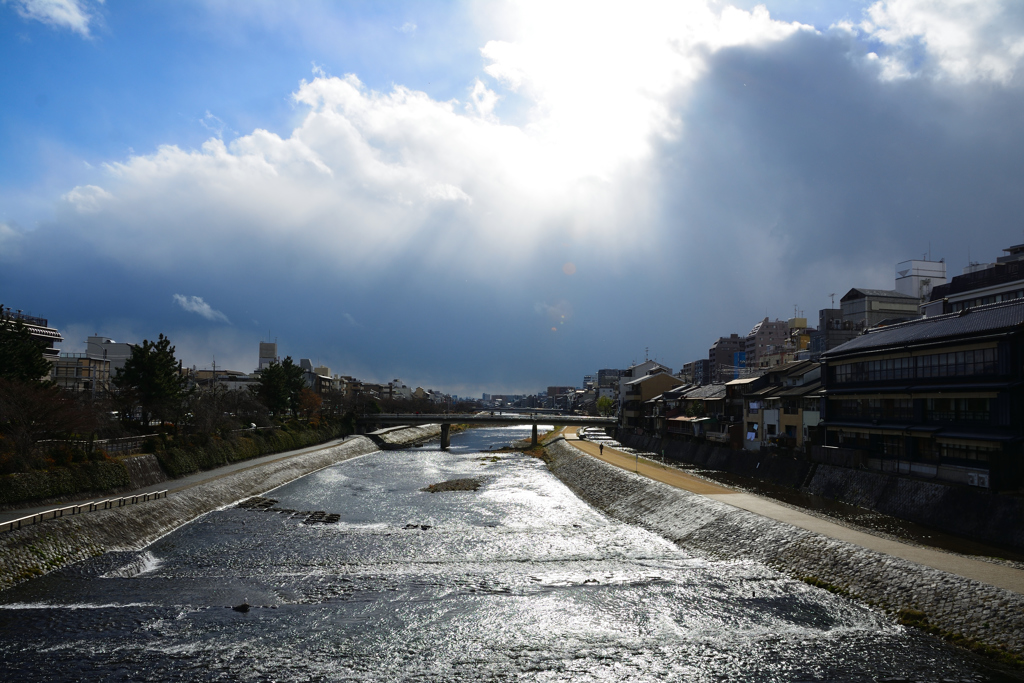 鴨川冬景