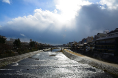 鴨川冬景