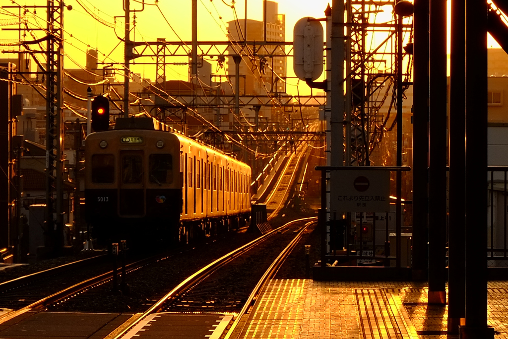西行き電車
