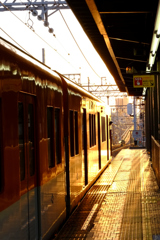 芦屋駅にて