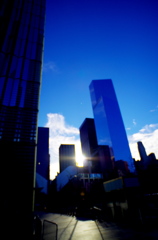 the rising sun wth buildings
