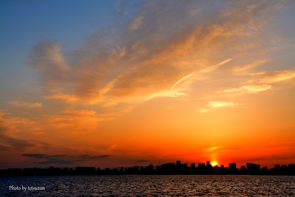 夕日