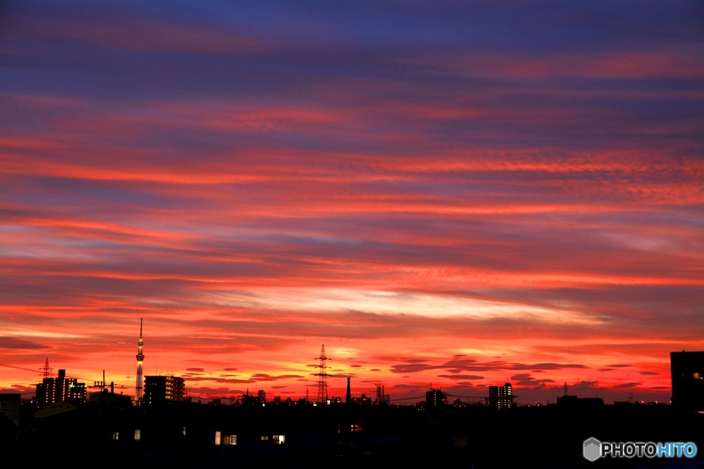 夕焼雲