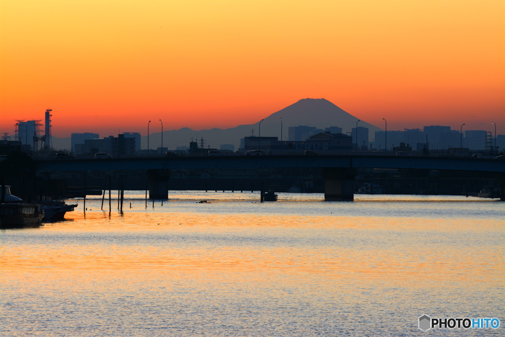 今井橋の夕景Ⅱ