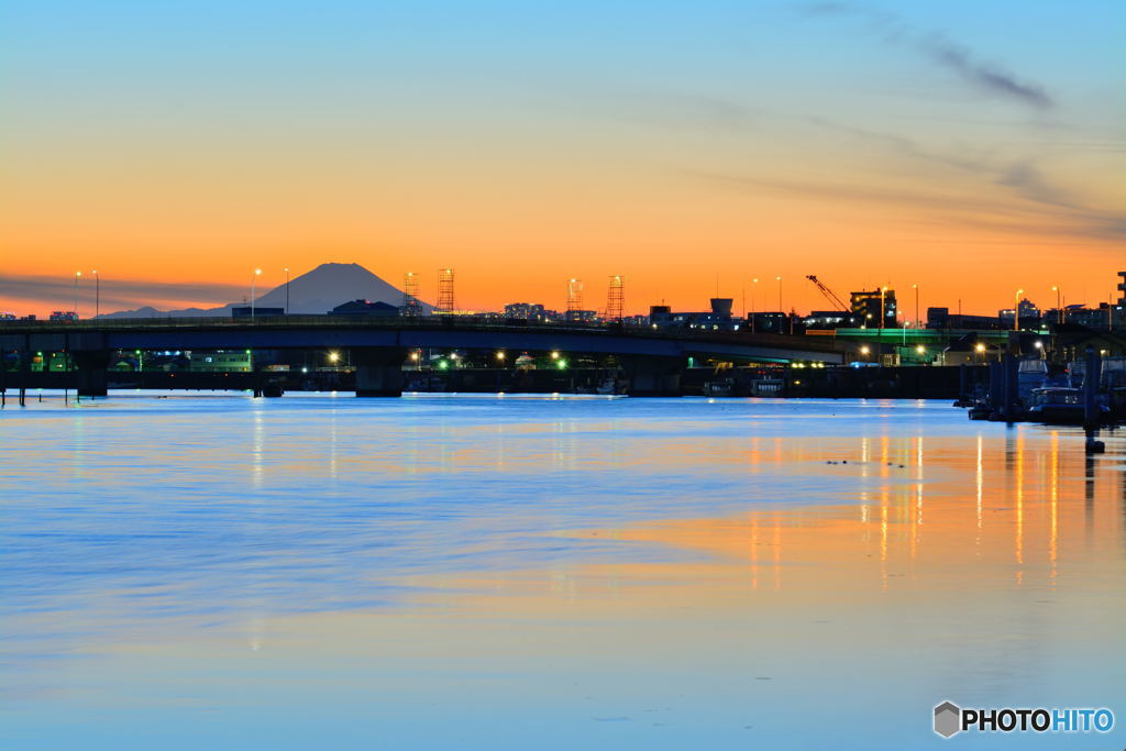 今井橋の夕景